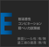 耐浸透性 コンビネーション隠ぺい力試験紙